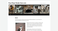 Desktop Screenshot of fourpawstendercare.com